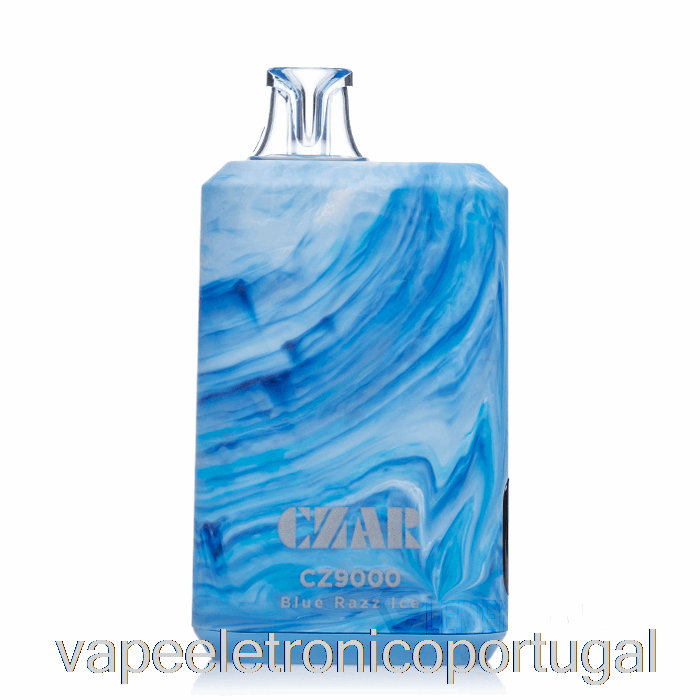 Vape Eletrônico Czar Cz9000 Descartável Azul Razz Ice